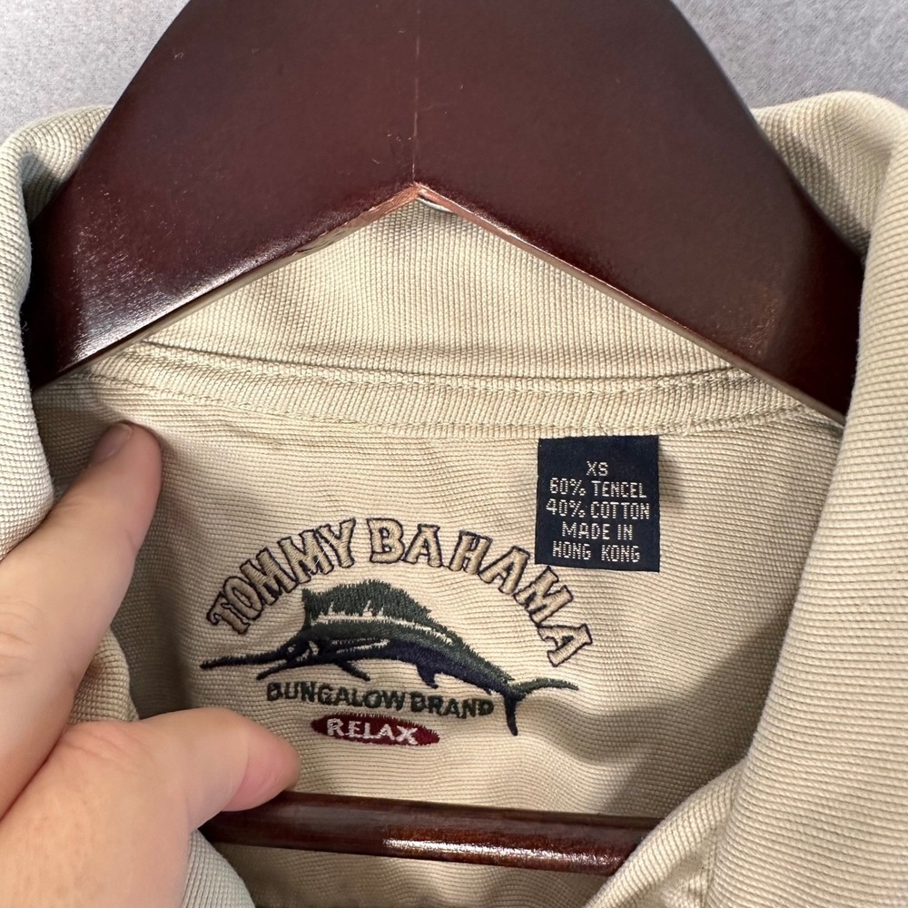 Tommy Bahama Women's Tan Corduroy Full Zip Jacket Collared Buttoned Pockets XS - Picture 10 of 16